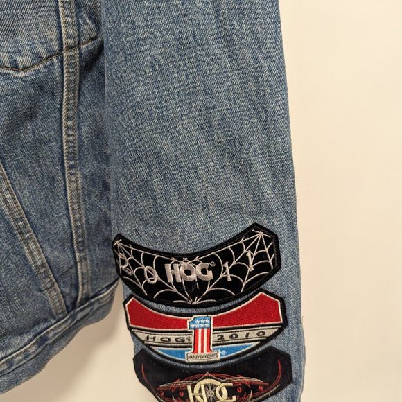 Vintage Levis Denim biker jacket - Picture 3 of 5